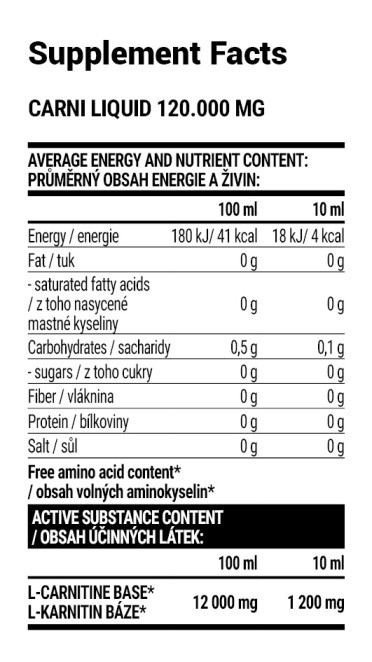 Extrifit Carni 1000ml facts